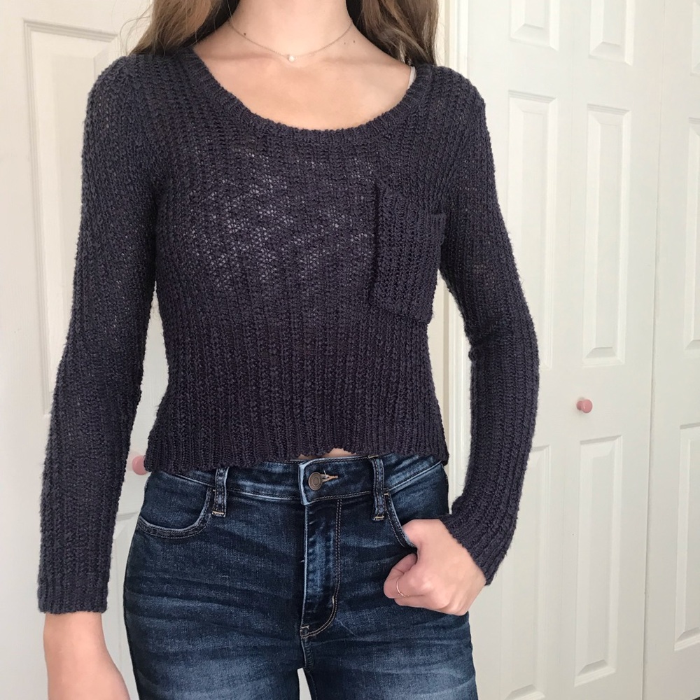 Tillys dark blue knit sweater